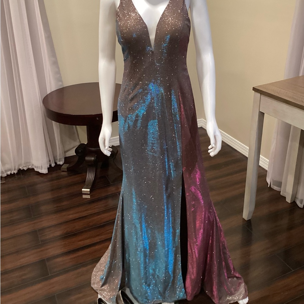 Elegant Multicolor Evening Gown